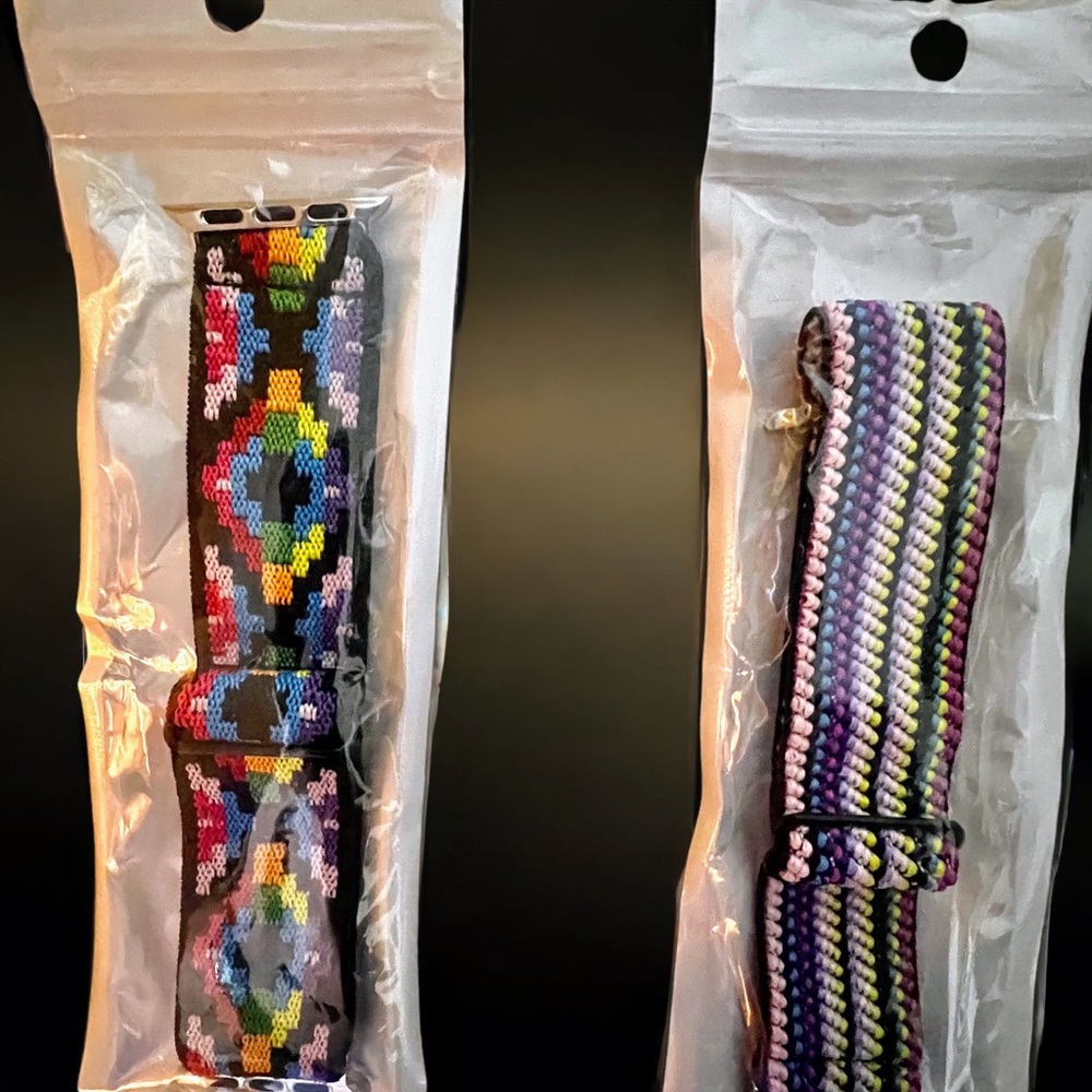 Apple Watch bands. Elastic Stretch Multi Colored 38mm 41mm 40mm 42mm 44mm 45mm! - Picture 2 of 2